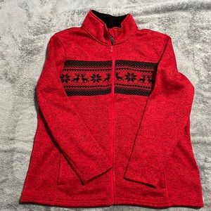 Plus size women’s fleece Christmas jacket